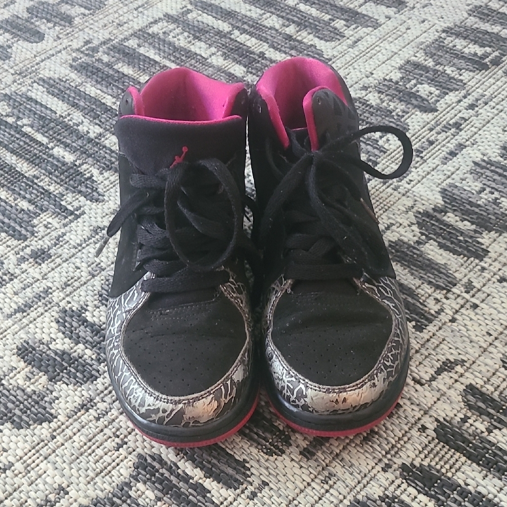 Jordan Kids Sneakers Black and Pink
